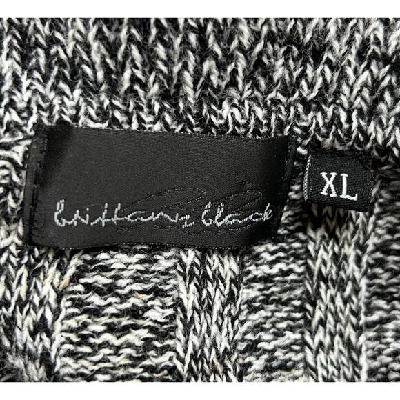 Vintage Brittney Black cardigan knit sweater ruffle whimsigoth fairy hippie M - Picture 10 of 10